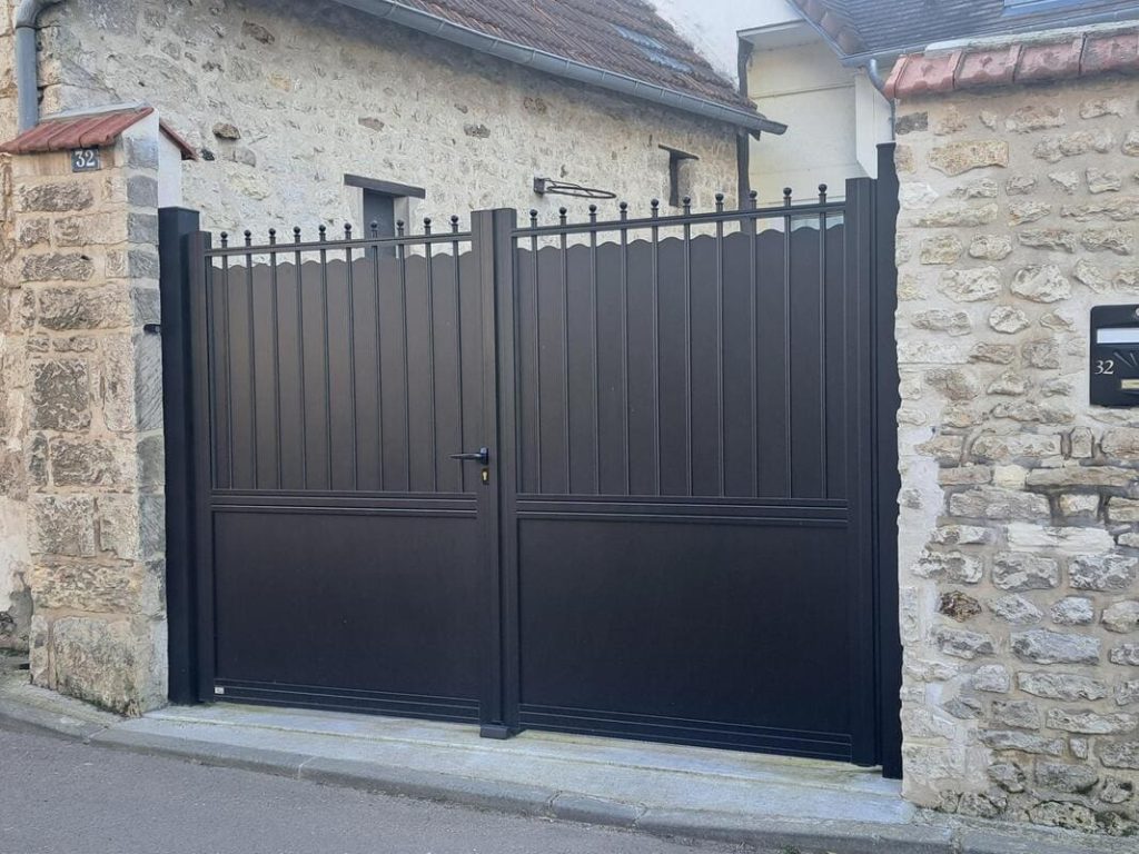 portail modèle quartz en aluminium