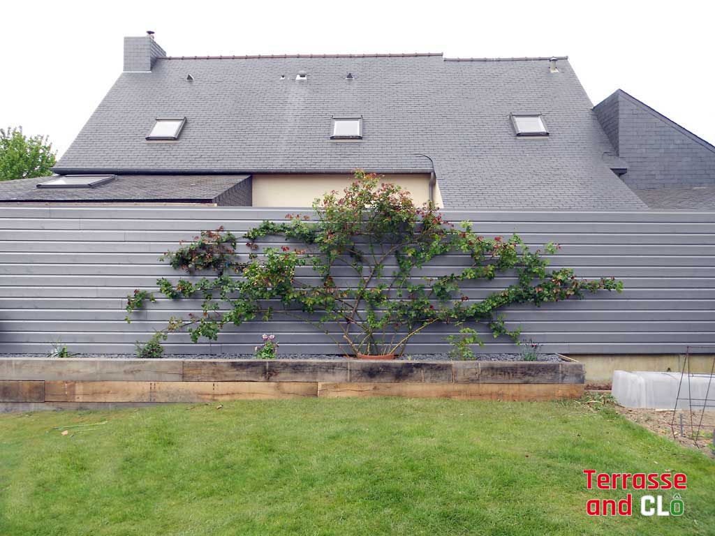 palissade en bois à Cancale